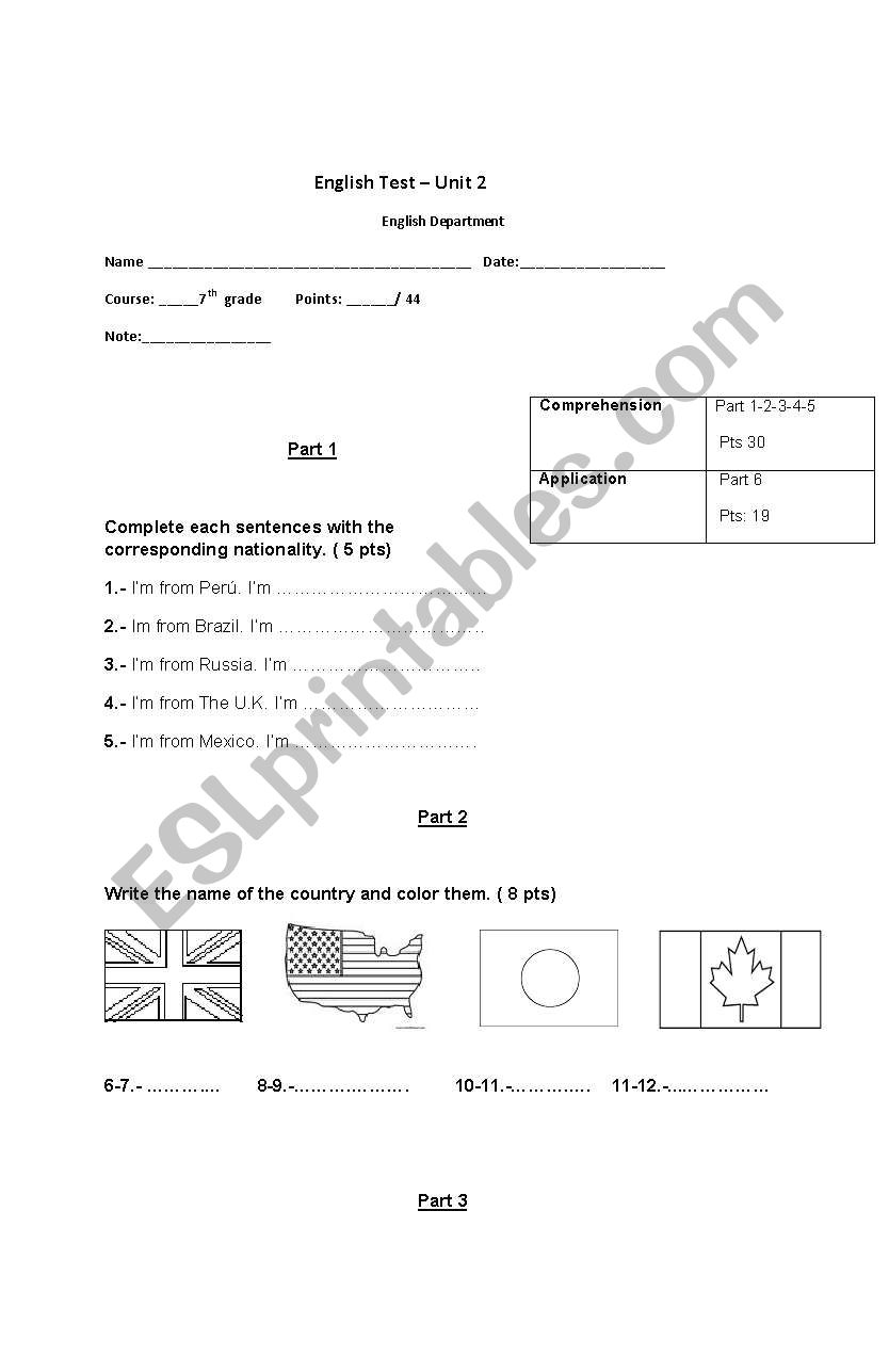 Quiz  worksheet