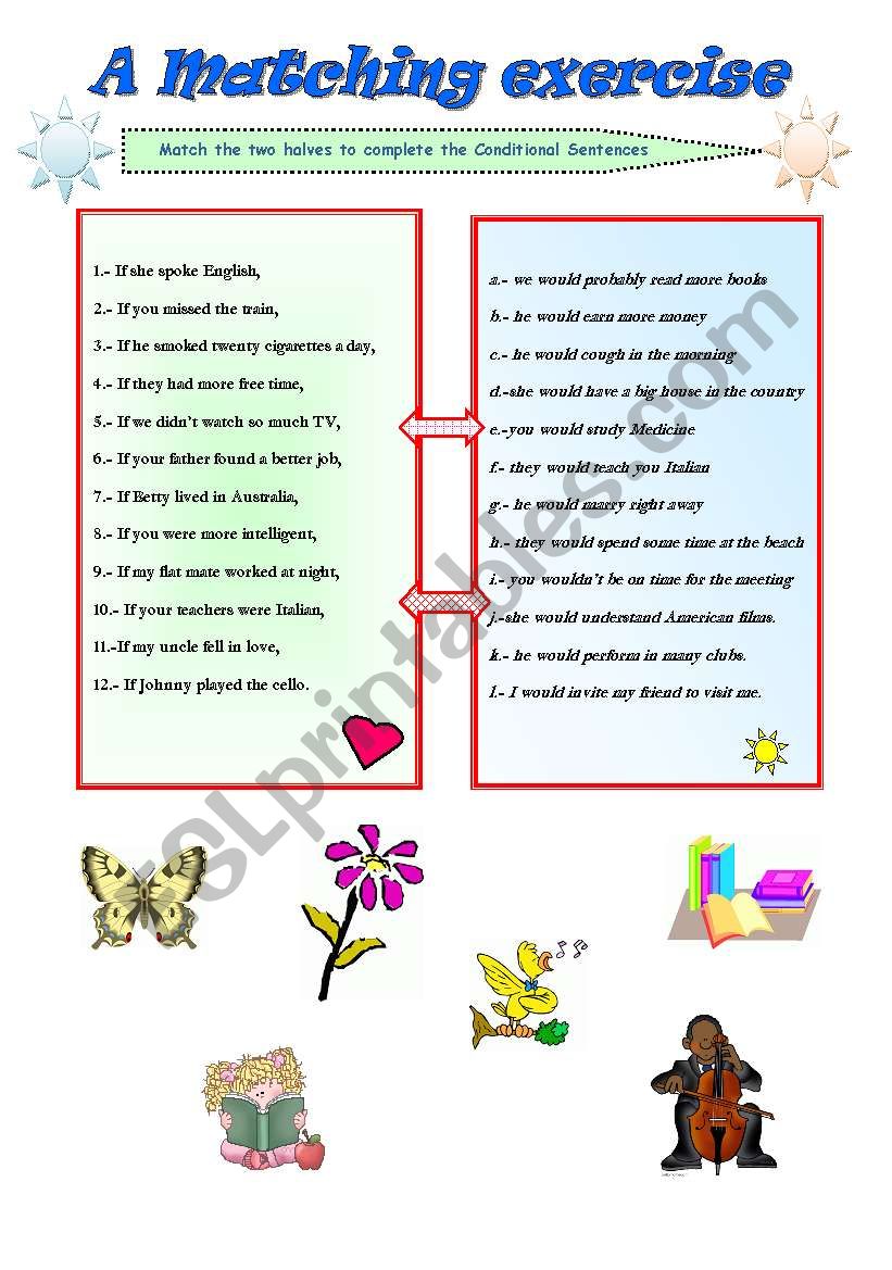 A matching exercise: Conditionals -2 type