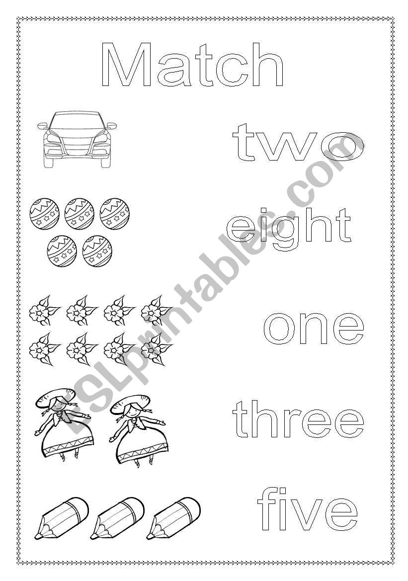 the numbers (second part) worksheet