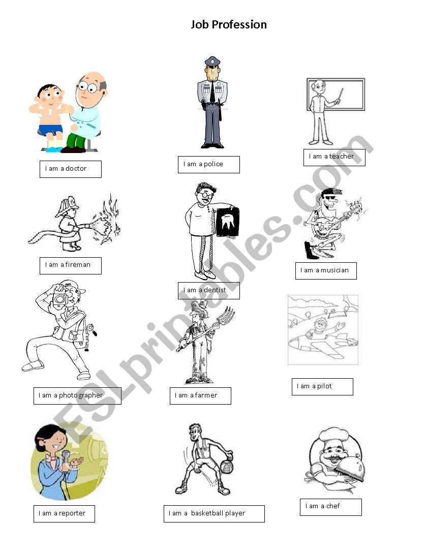 english-worksheets-job-profession