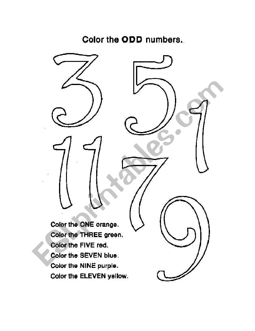 colour the numbers worksheet