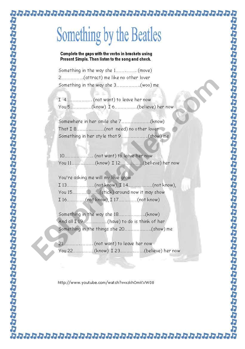 Something by the Beatles worksheet