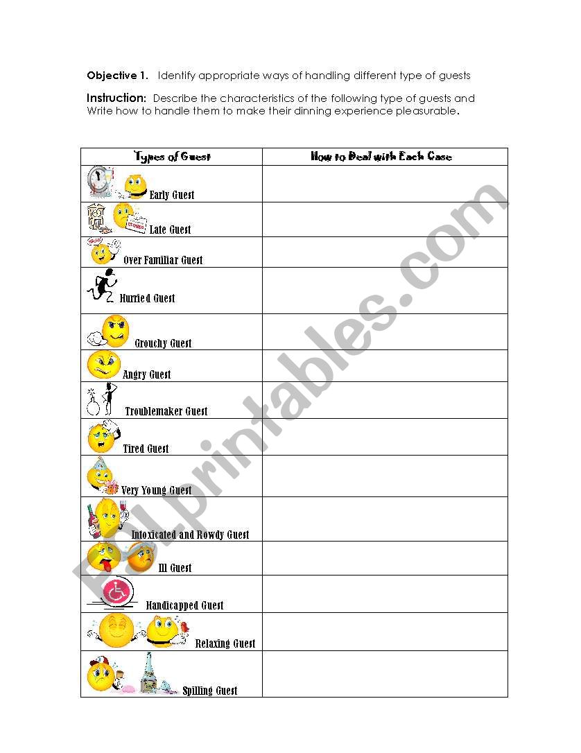 types og guest worksheet