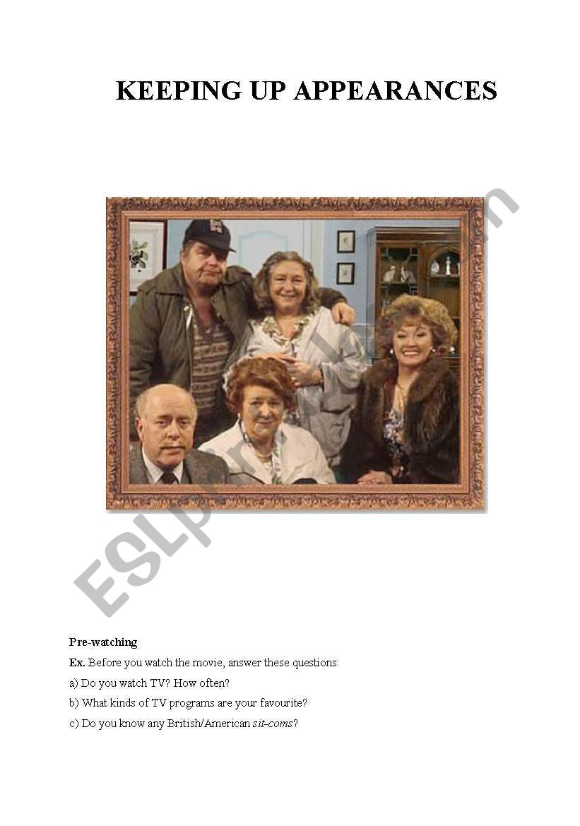 KEEPING UP APPEARANCES (EPISODE 1) ELEMENTARY