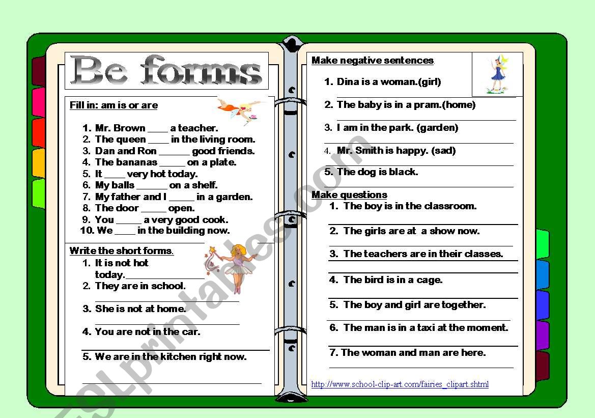Be All forms worksheet