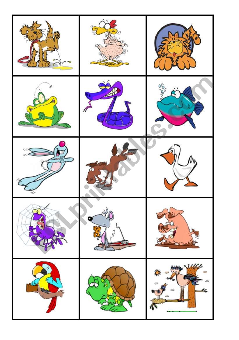 Animal Flashcards worksheet