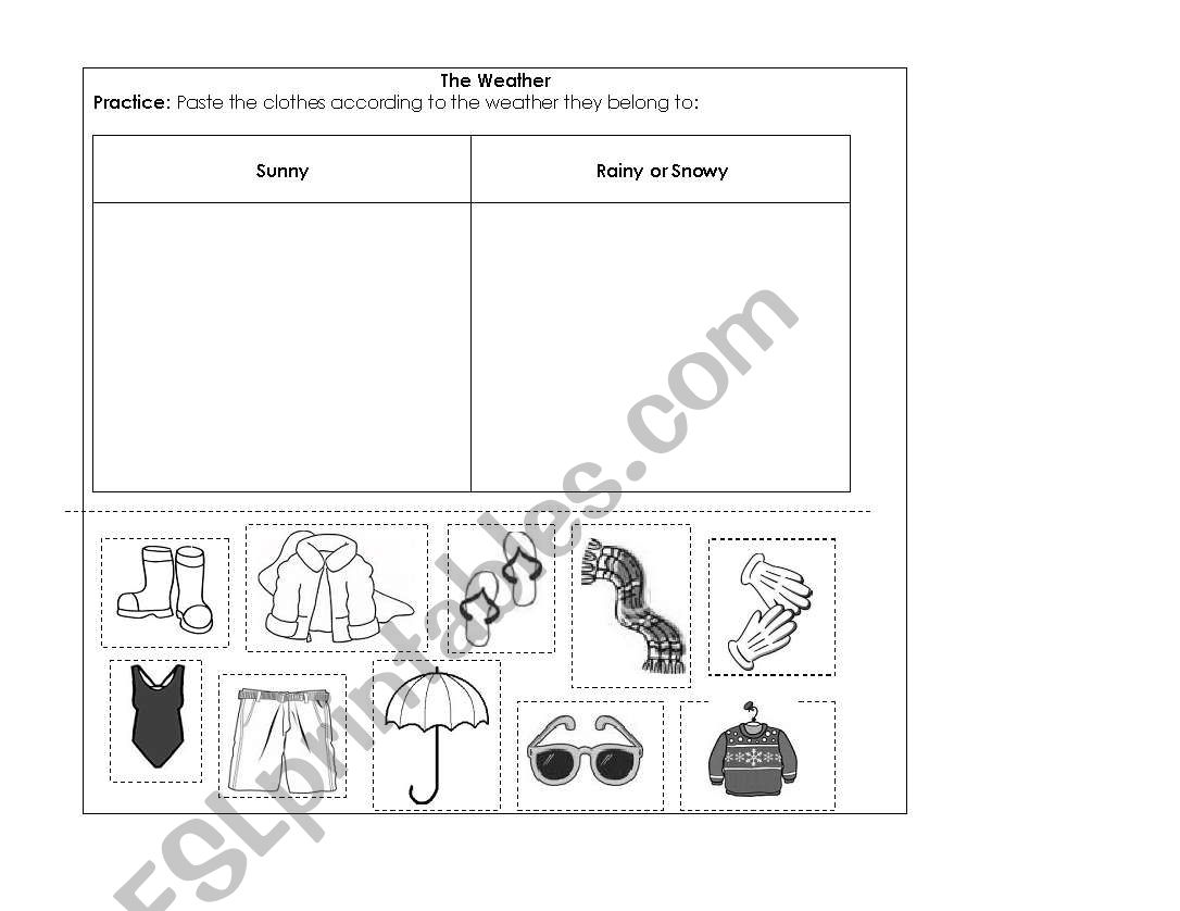 The Weather worksheet