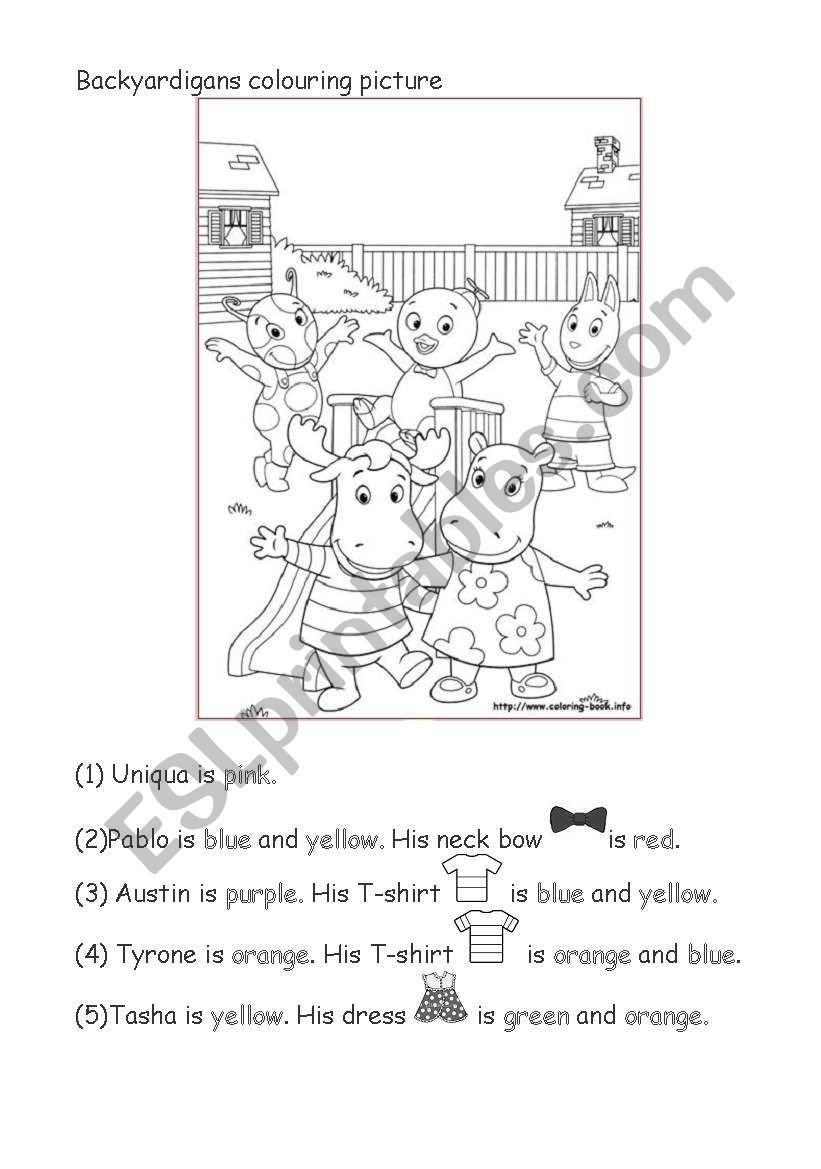 Backyardigans Colouring Picture