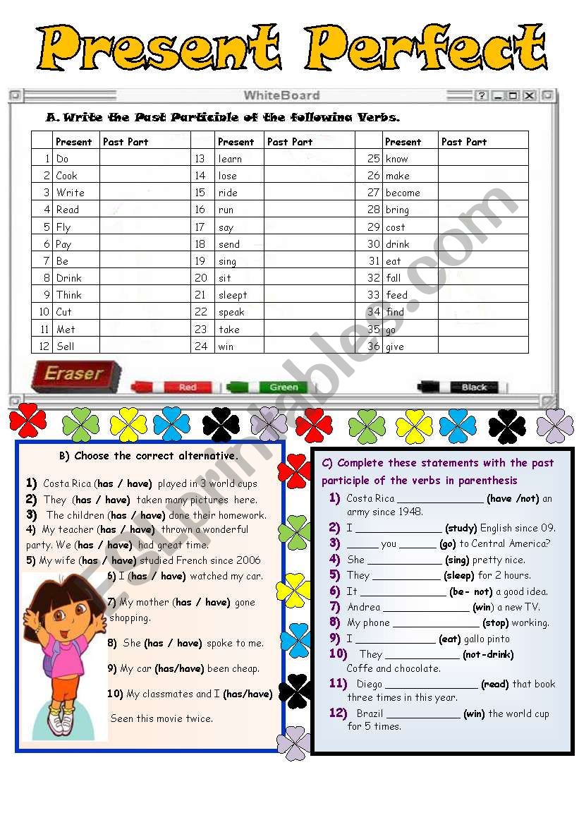 Present Perfect worksheet