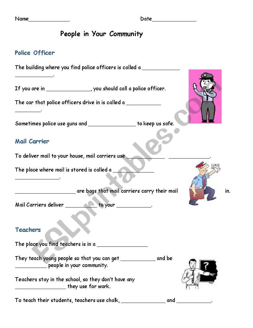 Occupations #2 worksheet