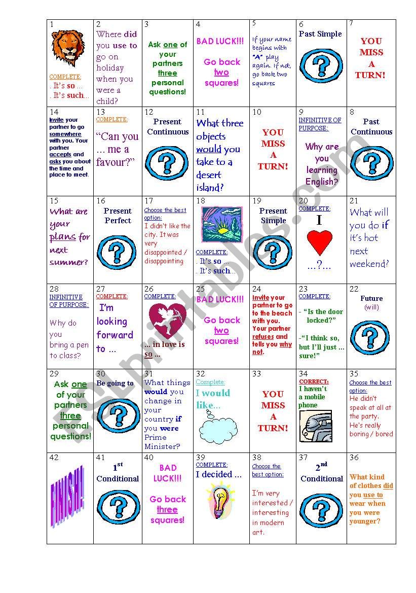 grammar and vocabulary revision