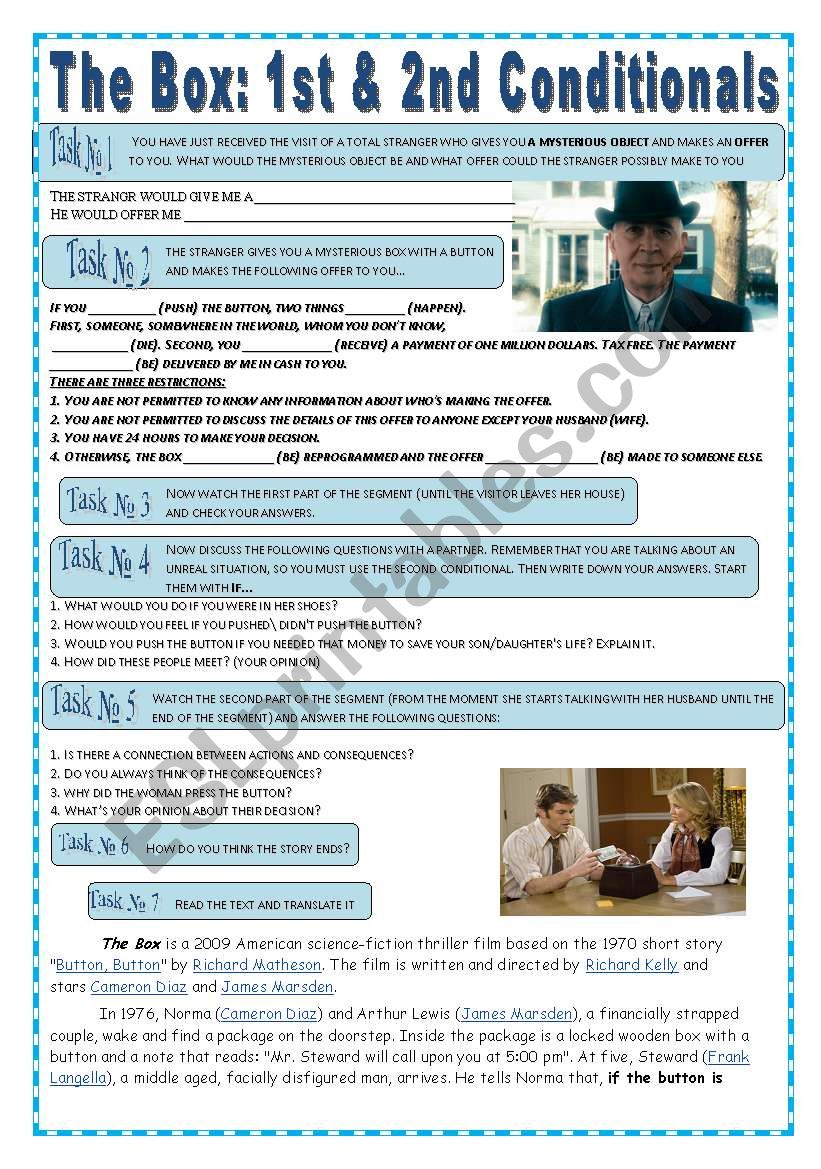 Worksheet on the movie 