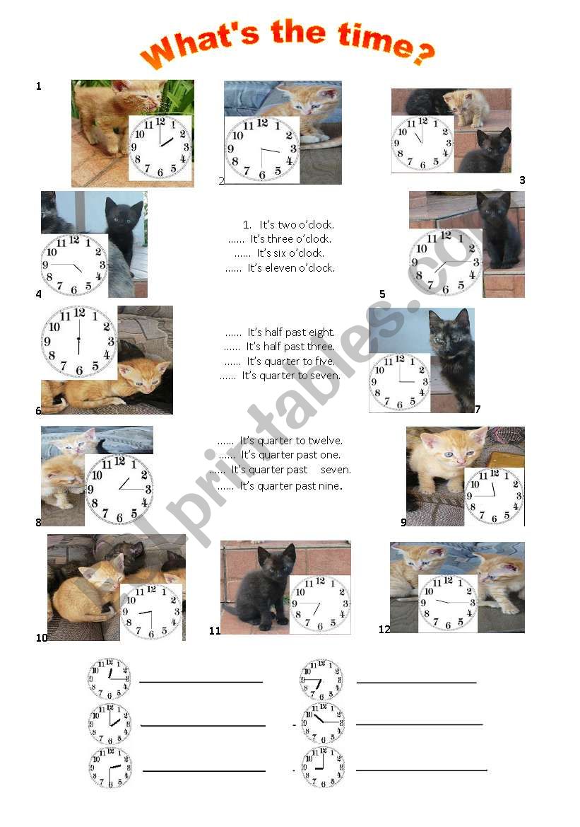 Time / CAT1 worksheet
