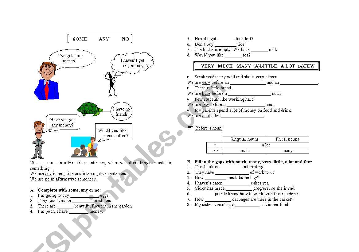 quantifiers worksheet