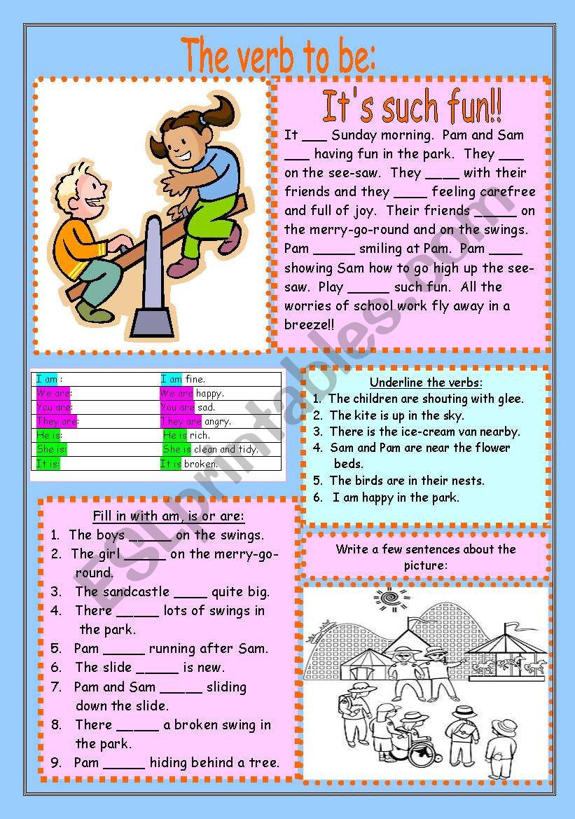 The verb to be worksheet