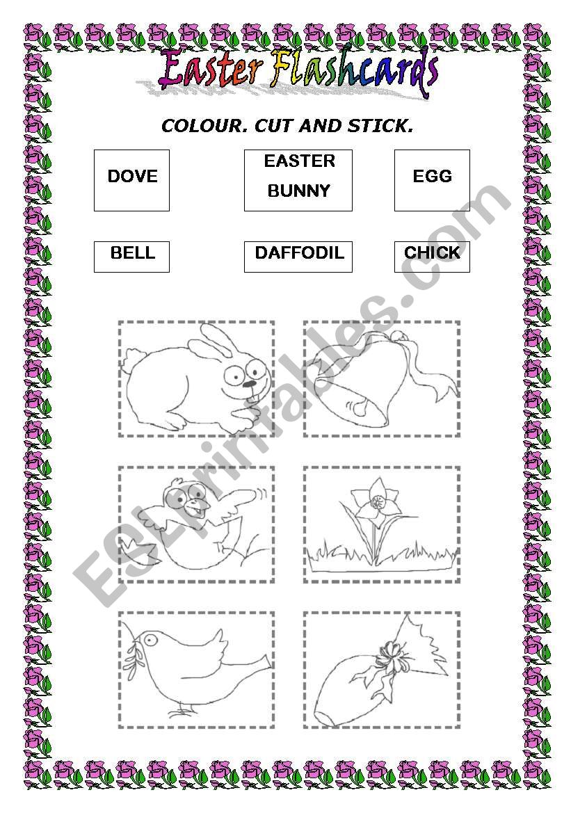 Easter Flashcards worksheet