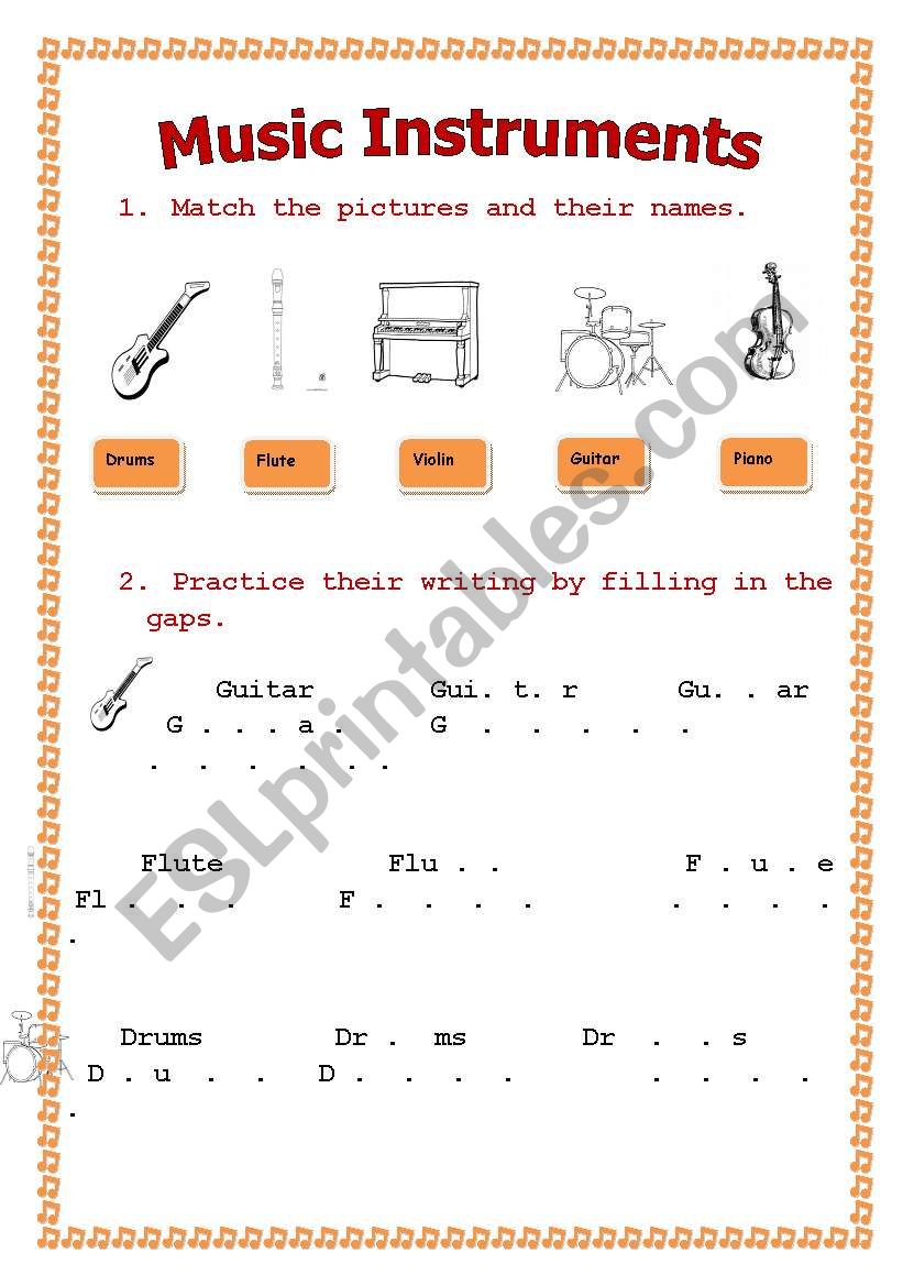 Music Instruments for begginers and young learners (part 1)