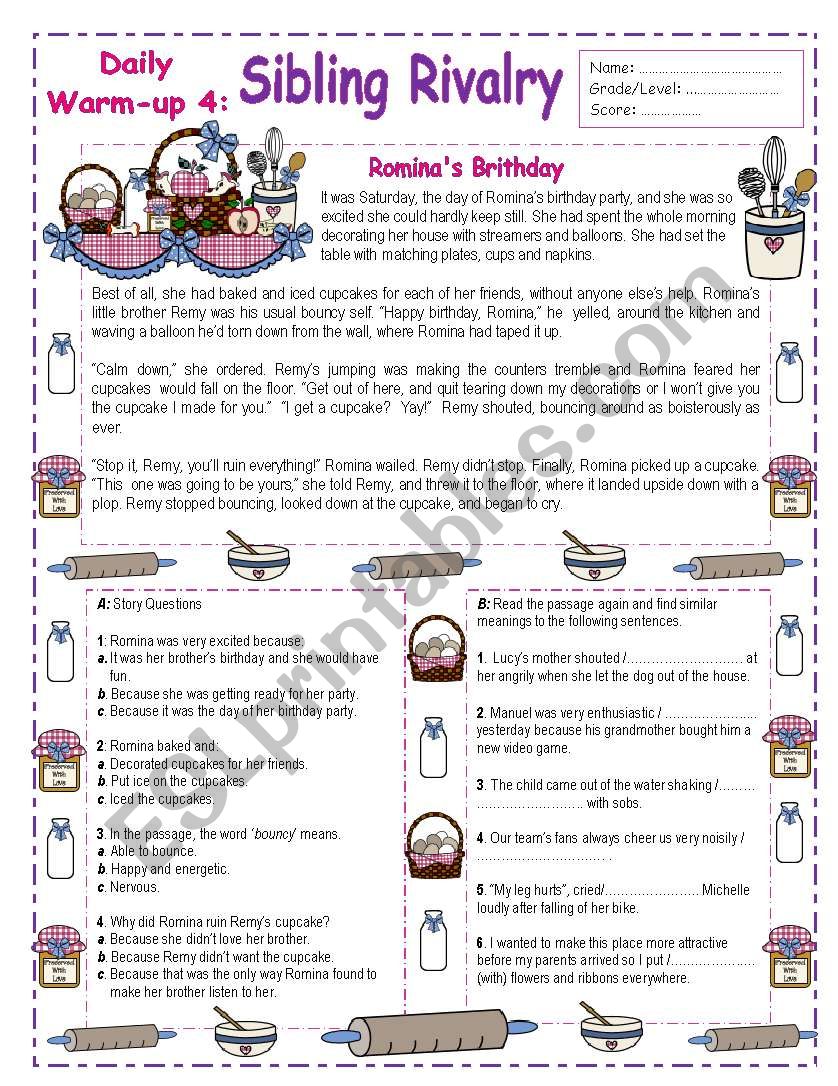 Daily Warm â€“ Ups 4  ( 4/10 )  Key included