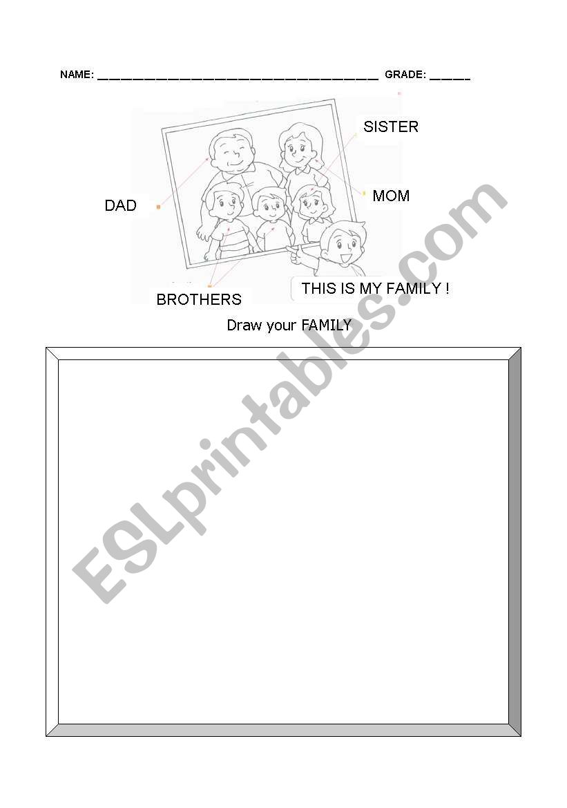 Family worksheet