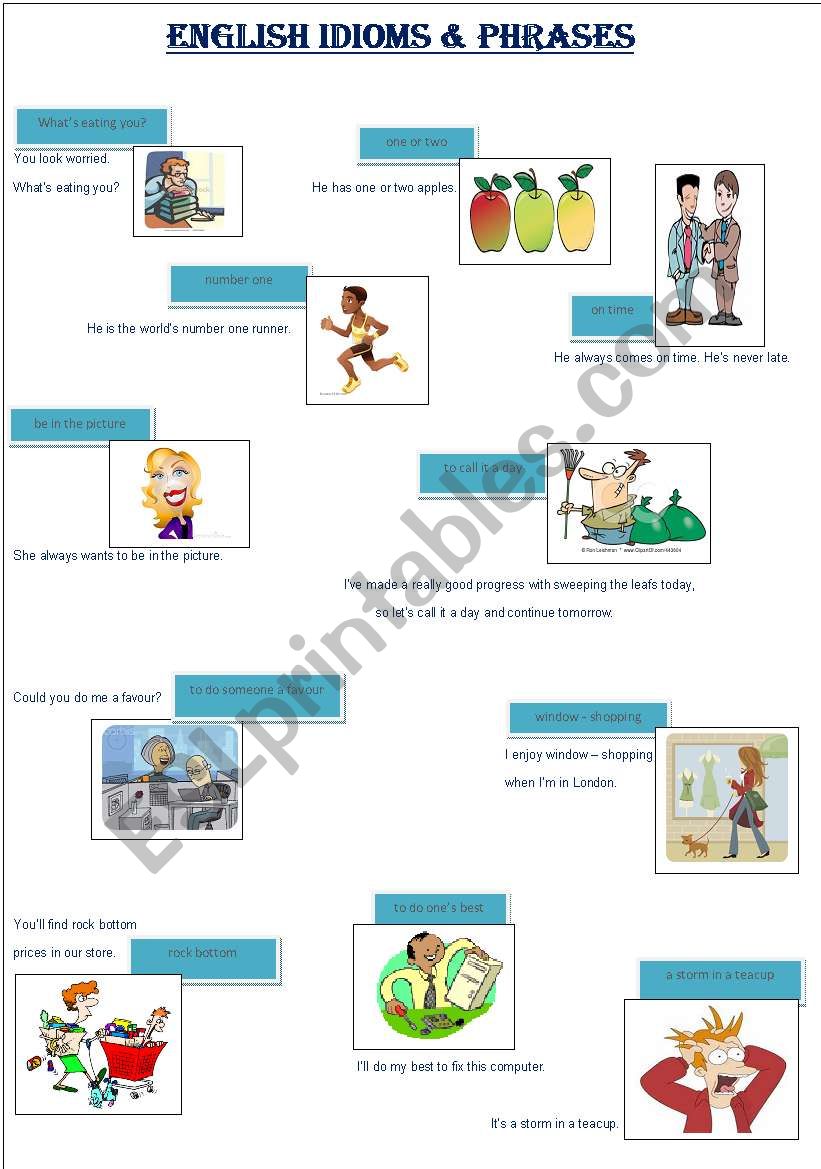 English Idioms & Phrases Part 1