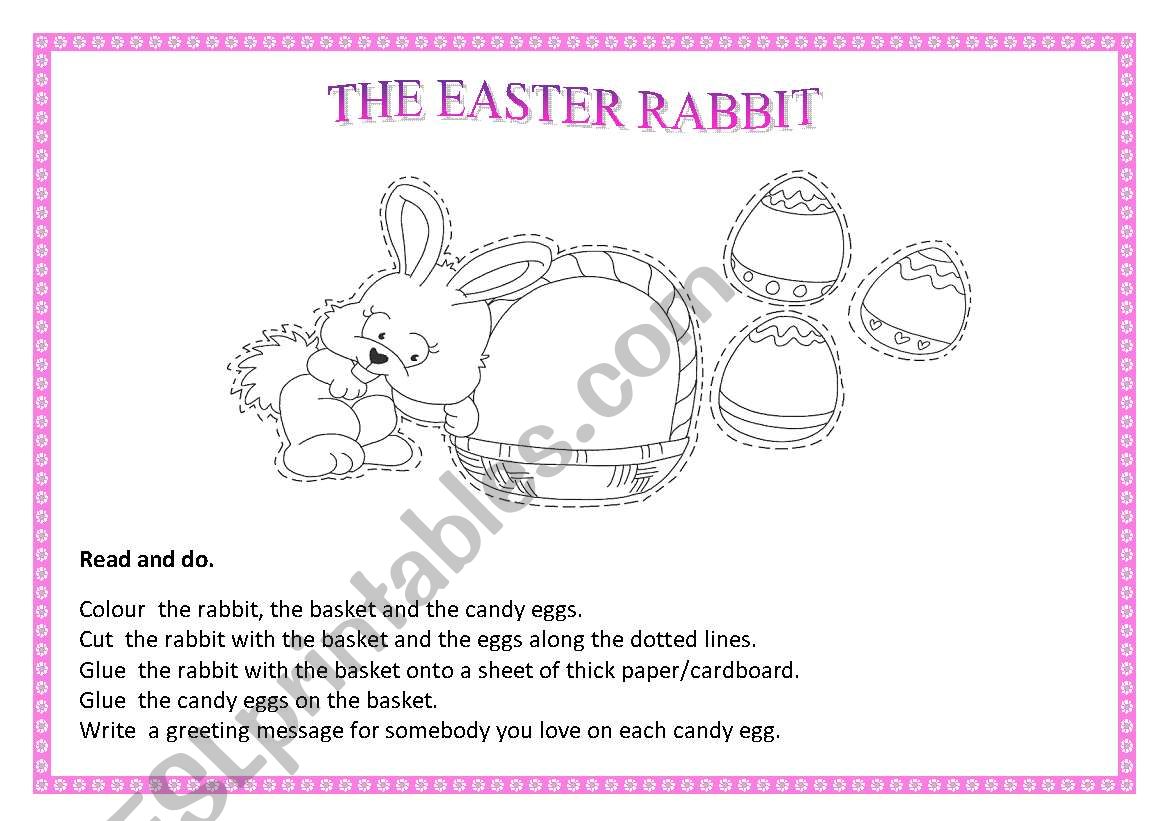 The Easter rabbit worksheet