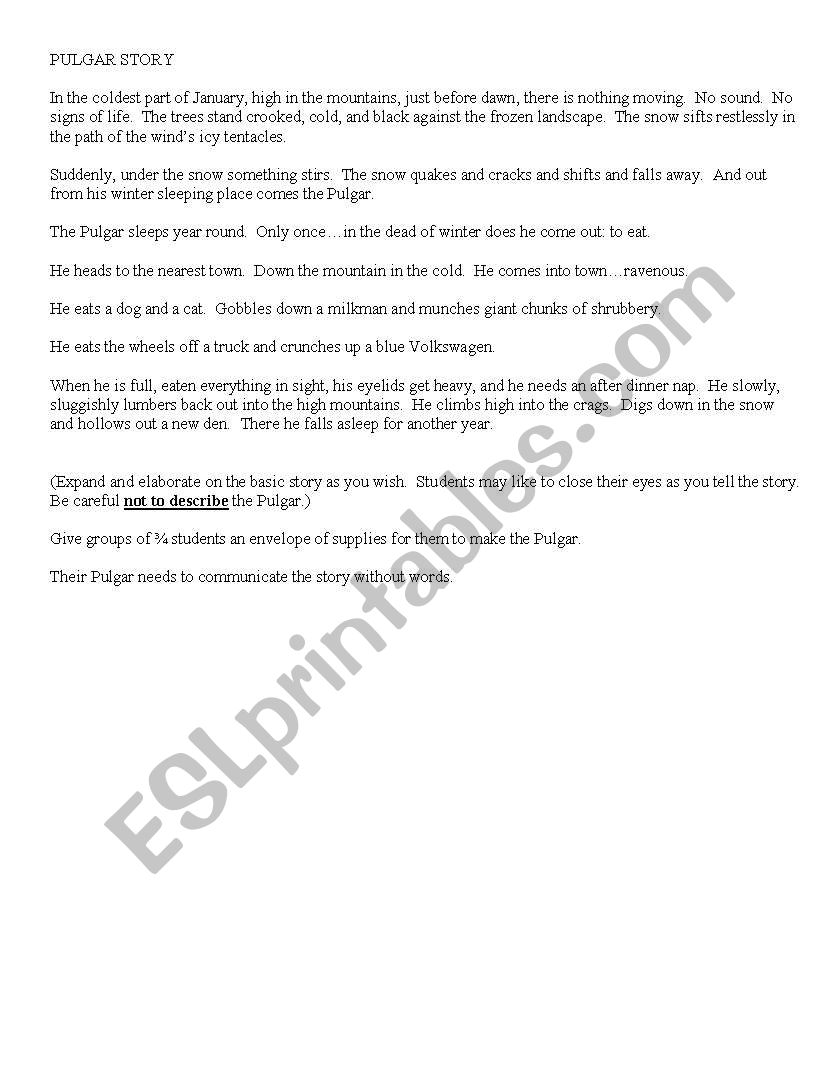 Creativity Poem worksheet
