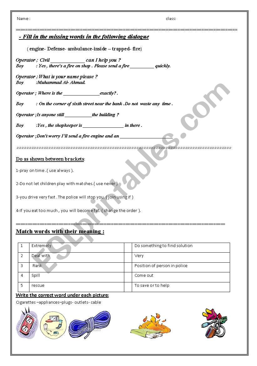 worksheet worksheet