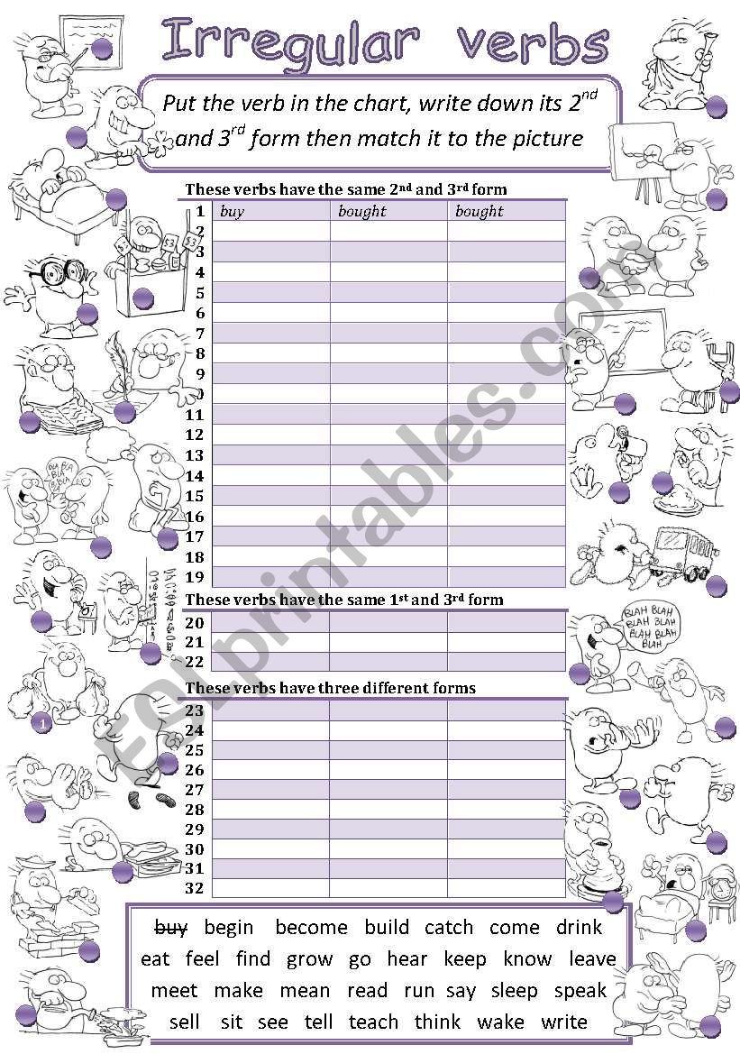 Irregular verbs (Genki English)