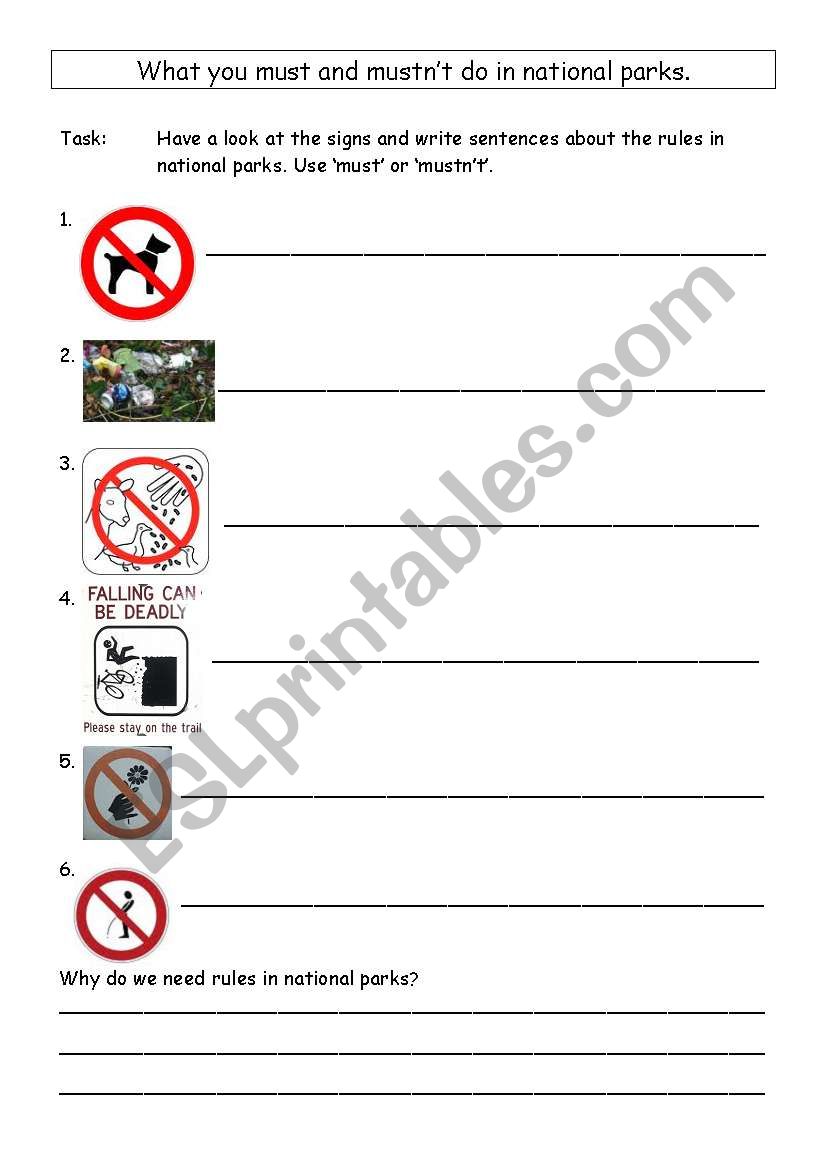 What you must and mustnt do in national parks