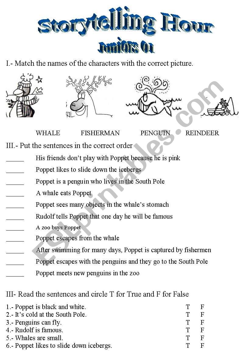 The Blue Penguin worksheet