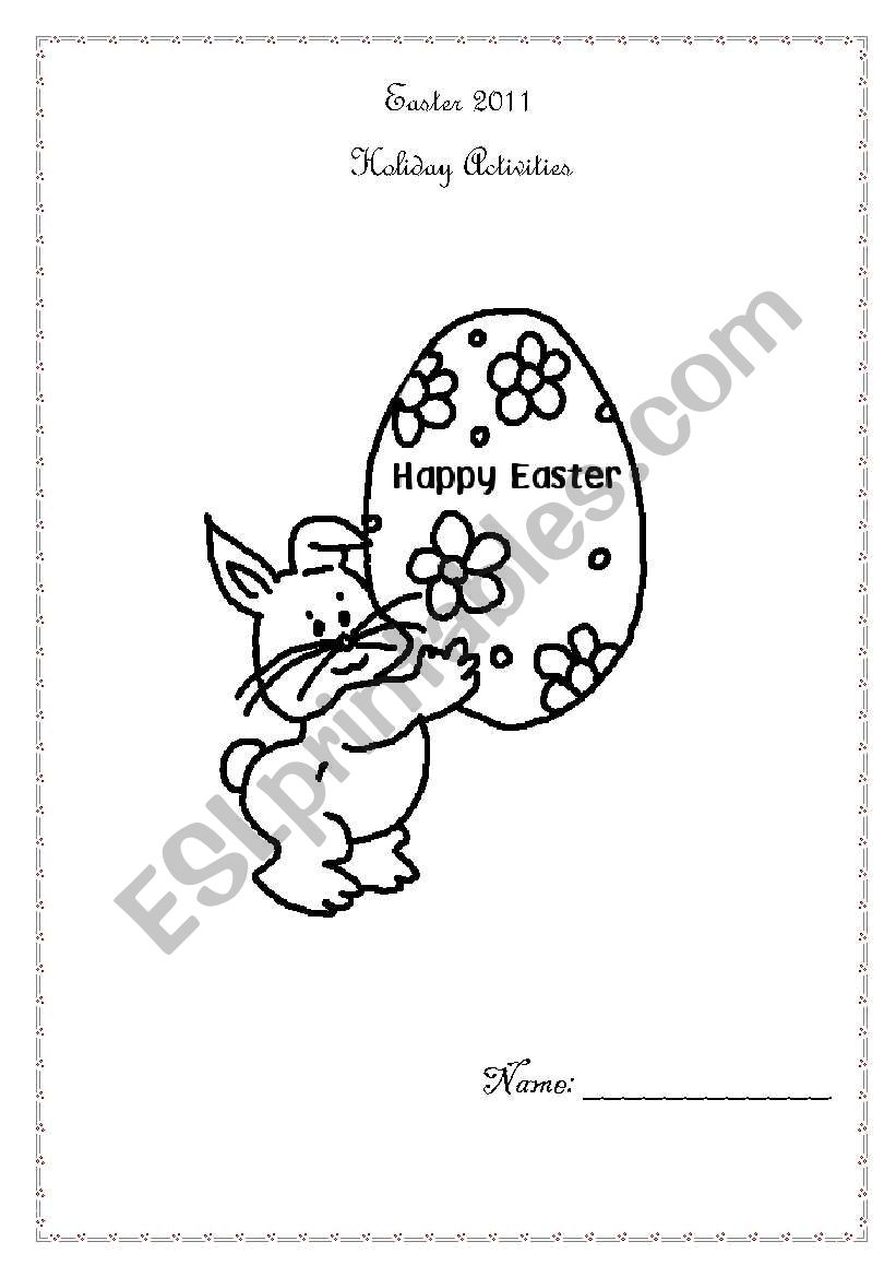 Easter Holiday Activities  worksheet