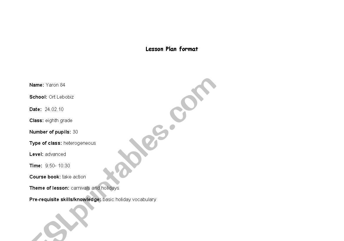 The Carnival In Brazil worksheet