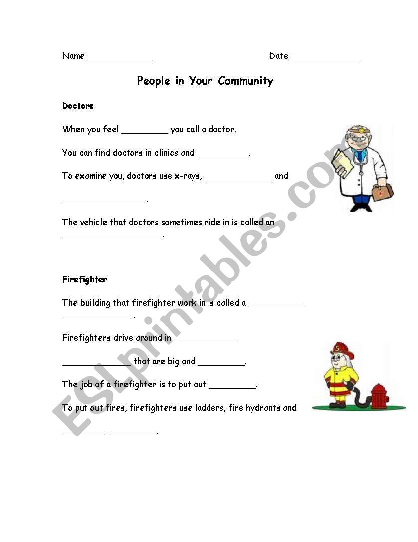 Occupations #1 worksheet