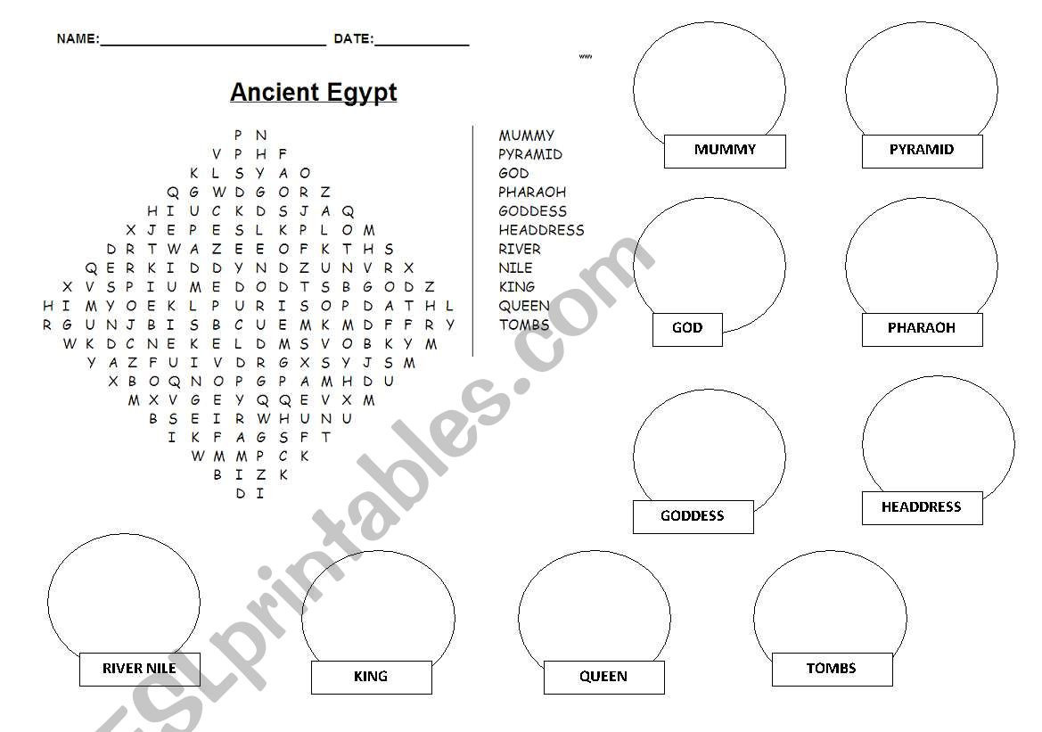 Ancient Egypt worksheet