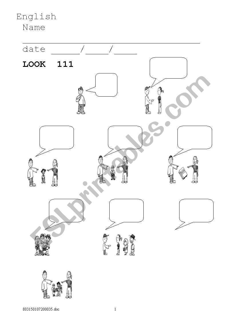 personal pronouns worksheet