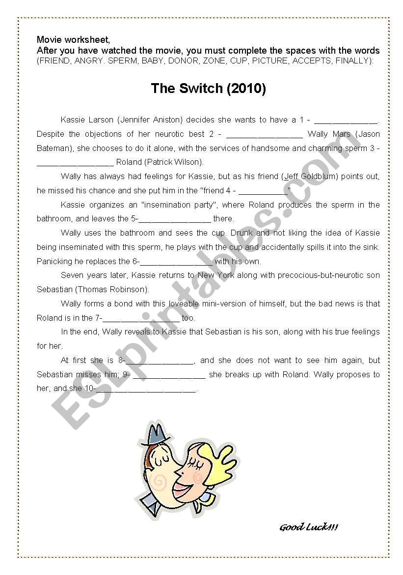 The Switch - Movie Worksheet worksheet