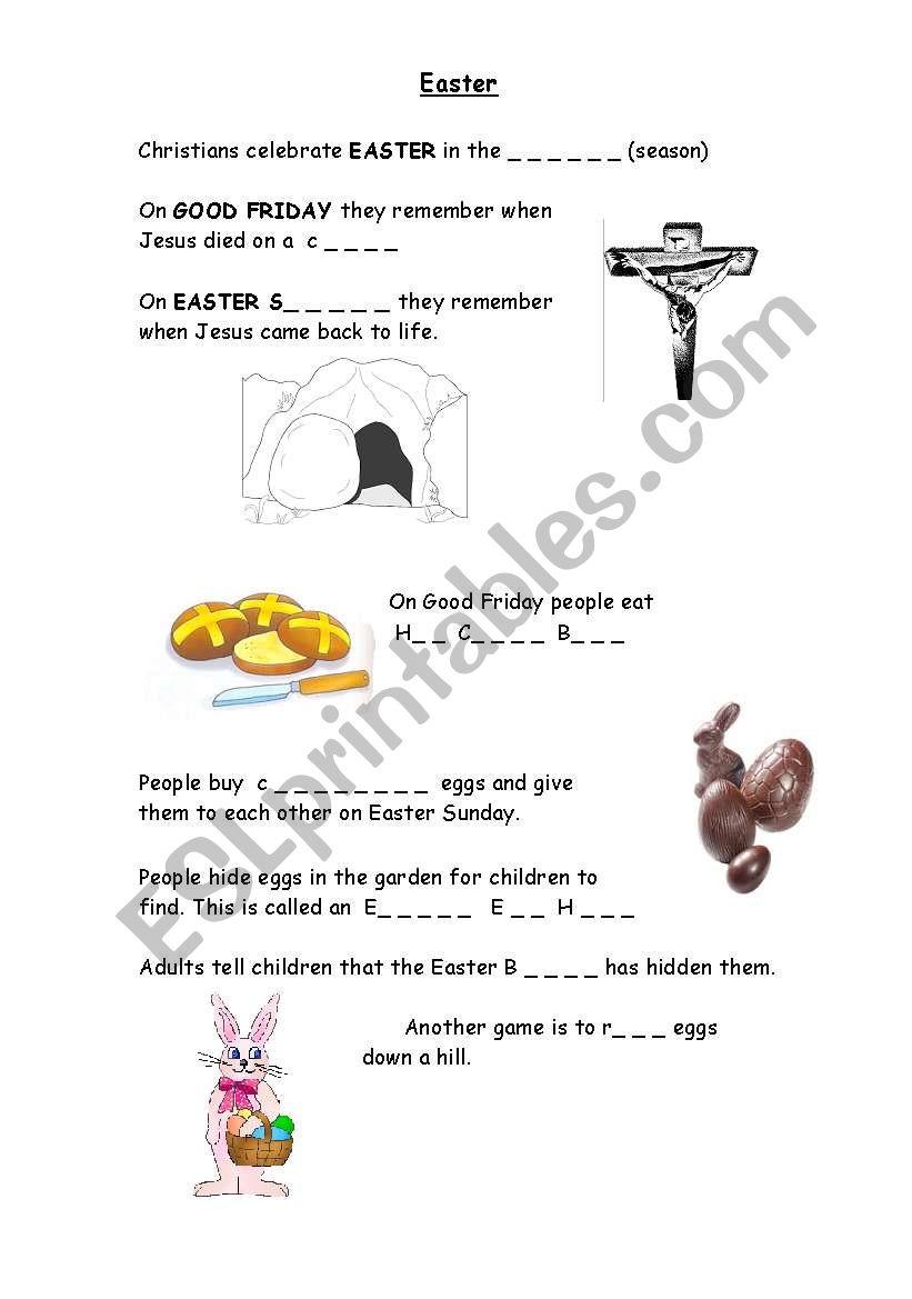 Easter Worksheet worksheet