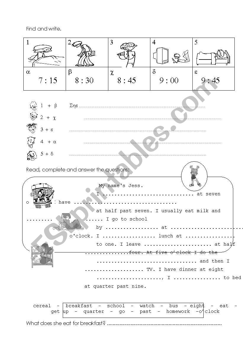 SIMPLE PRESENT worksheet