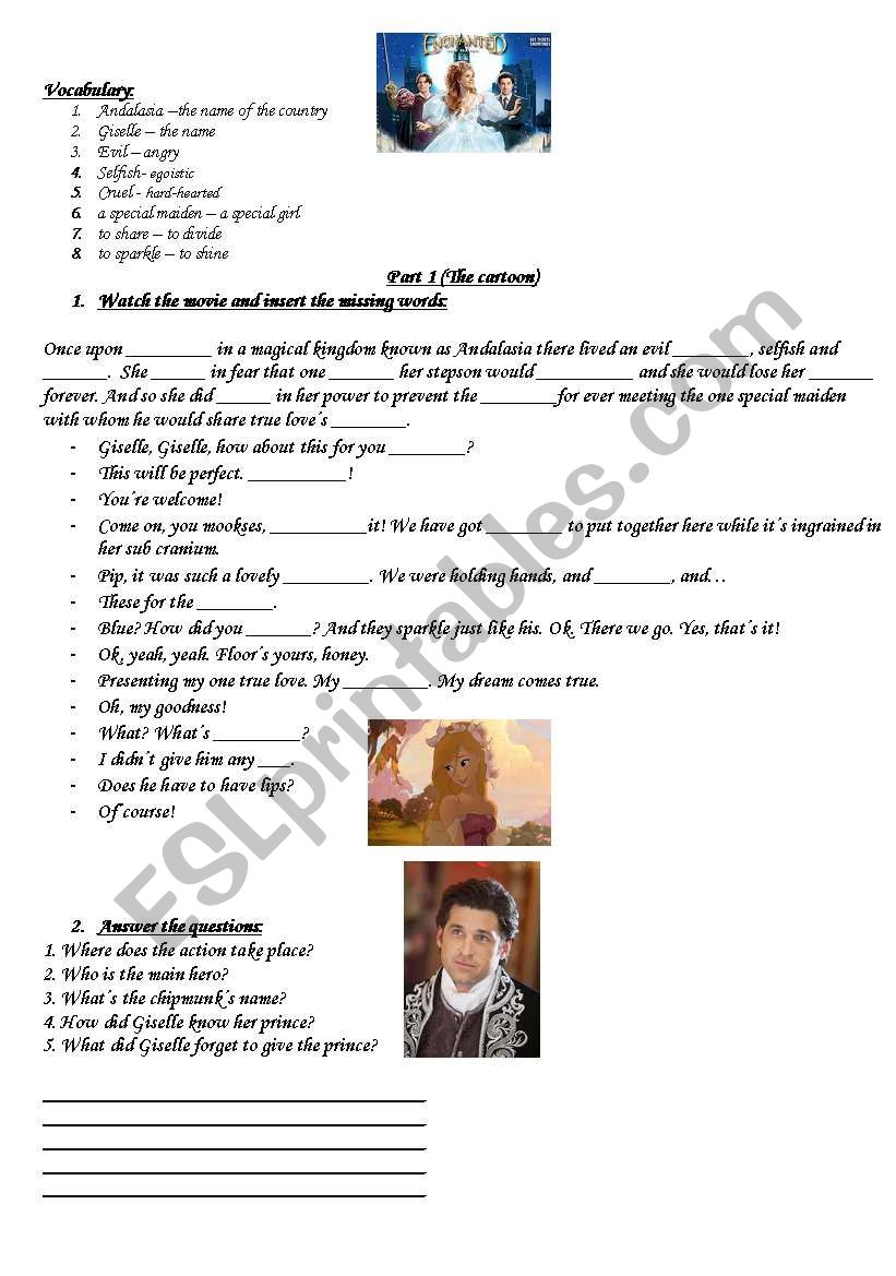 Enchanted worksheet