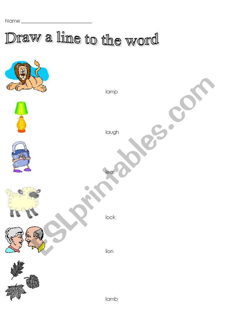 Begin L sound worksheet