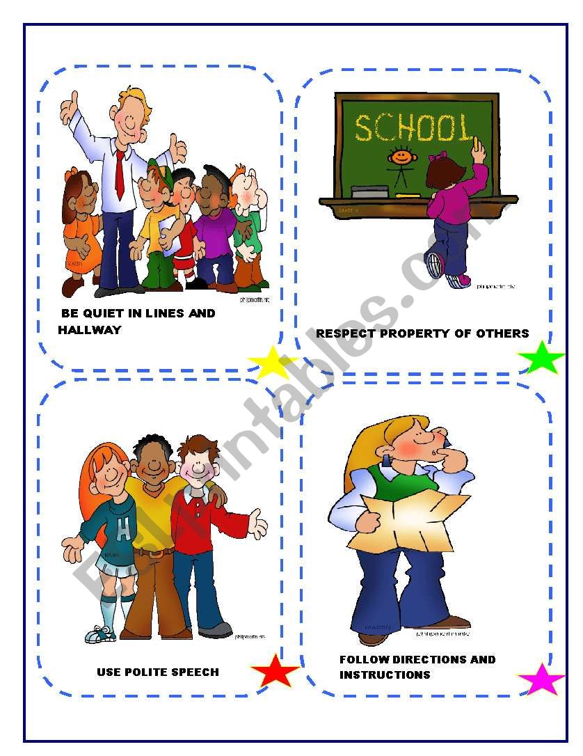 CLASS RULES worksheet