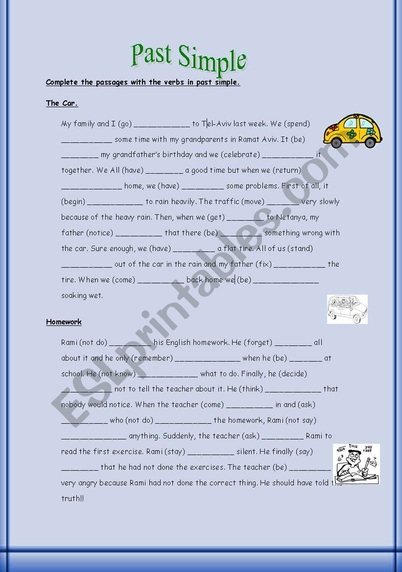 Past Simple worksheet