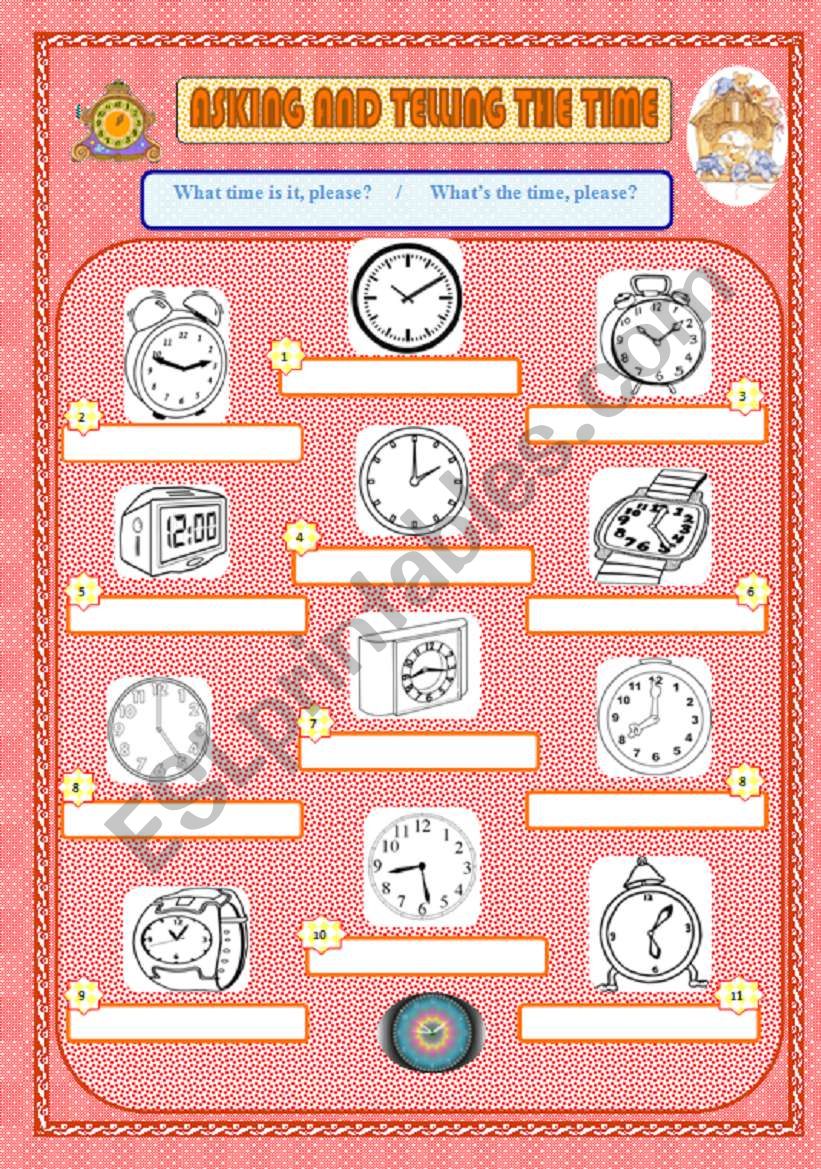 the time worksheet