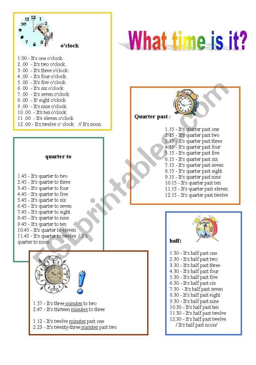 Time? worksheet