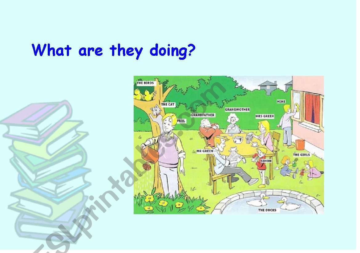 What are they doing? worksheet