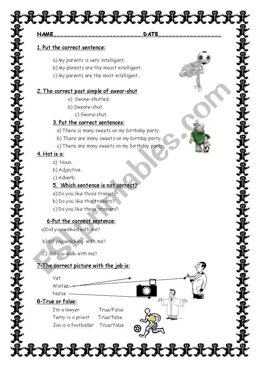 GRAMMAR AND VOCABULARY MULTIPLE CHOICE