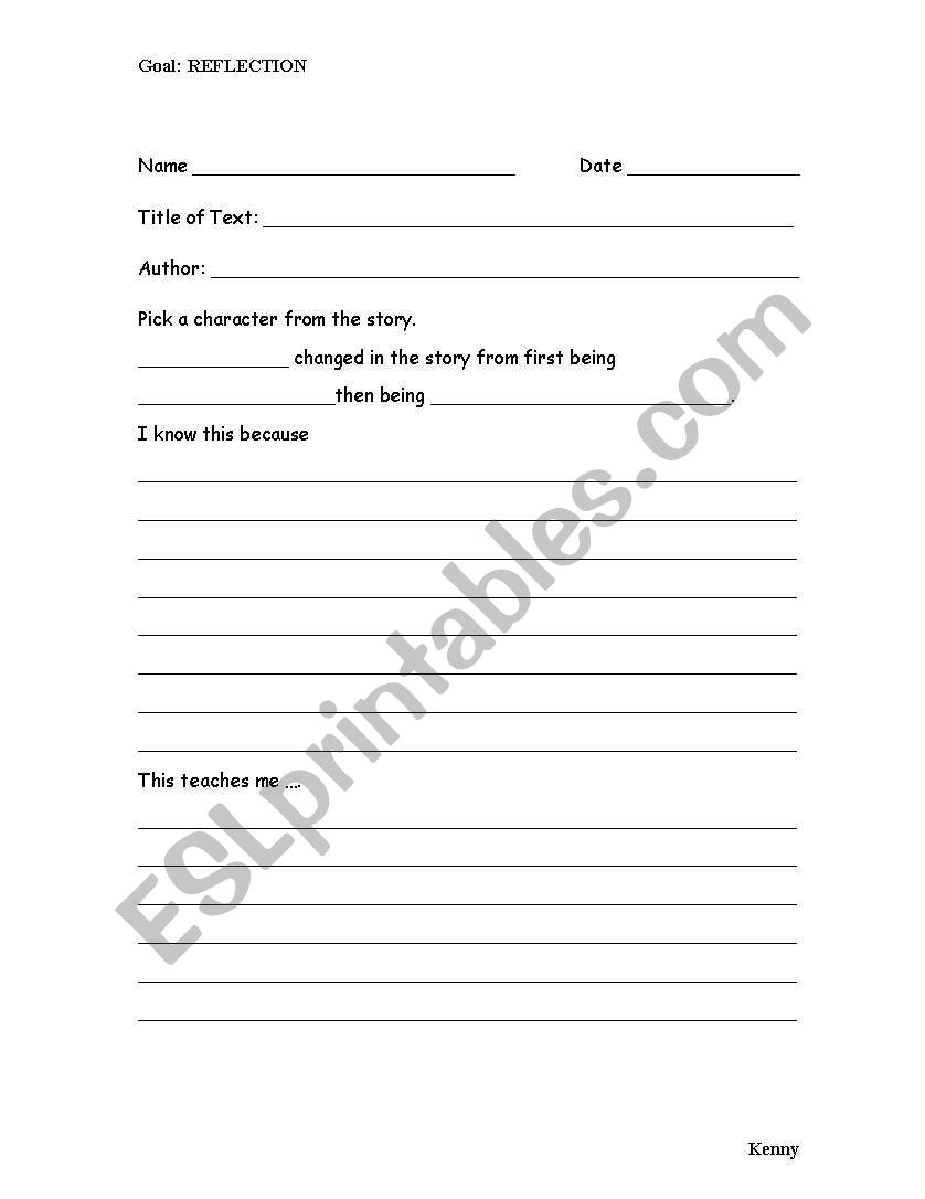Character Development Graphic Organizer