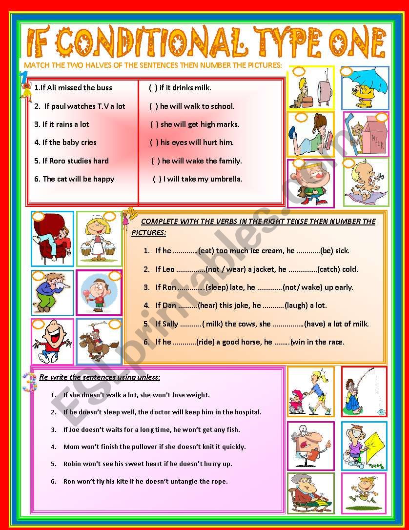 if conditional type one worksheet