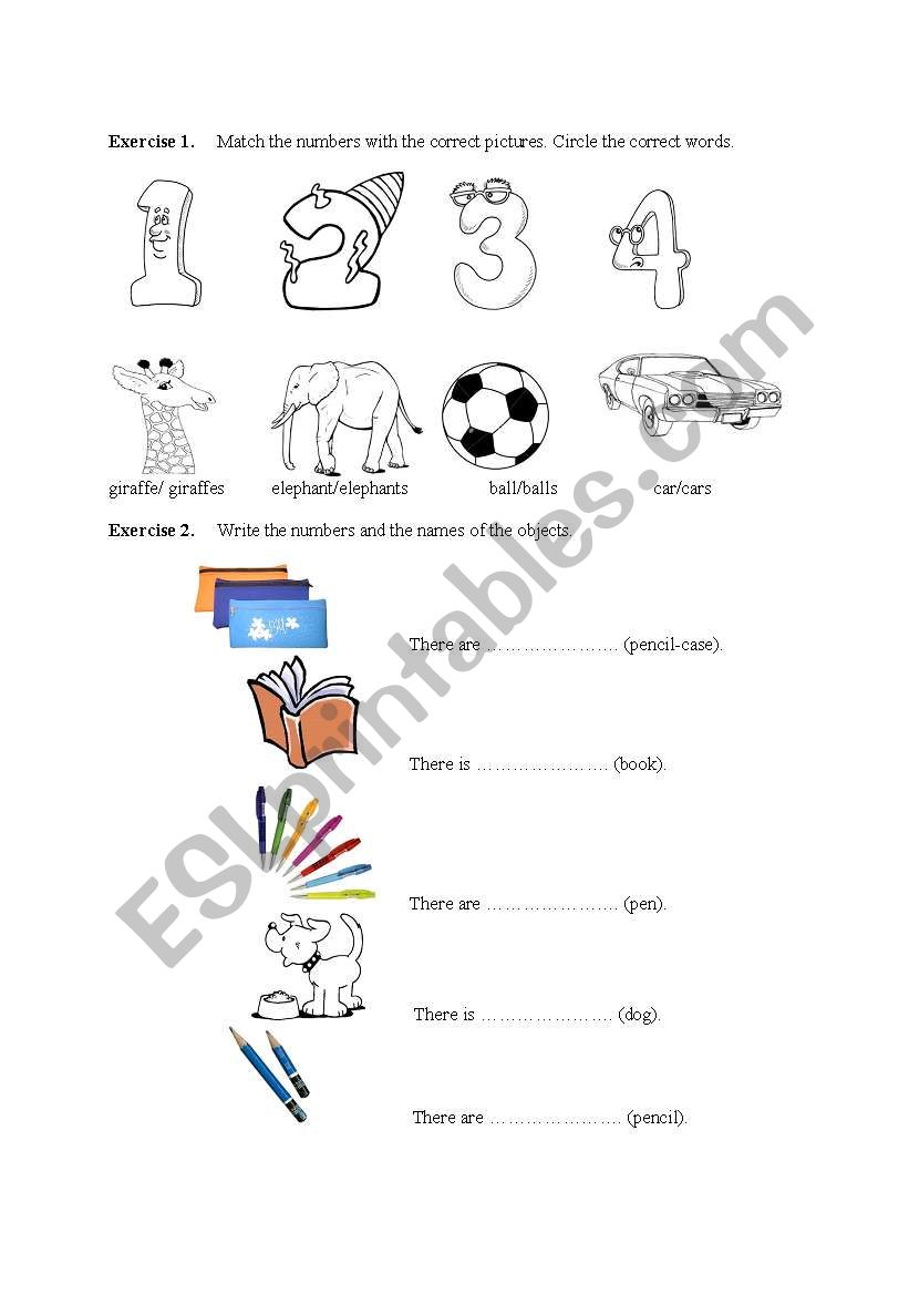 Storytelling - plurals; exercises part 1