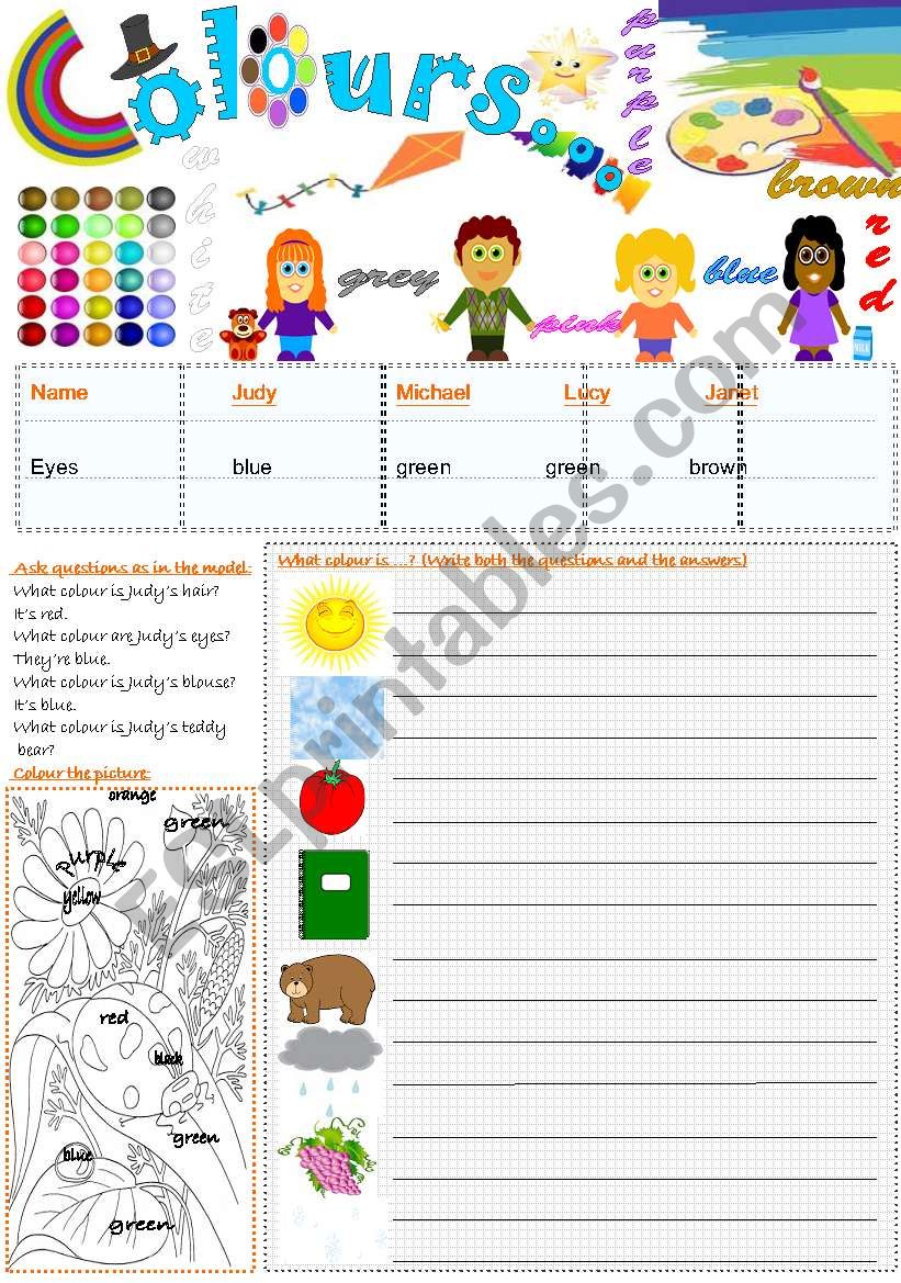 Colours... worksheet